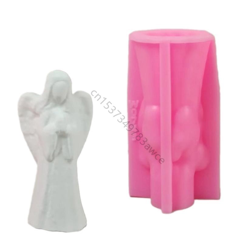 

Winged Girl Silicone Molds for Candle Soap Making Fondant Chocolate Molds 69HF