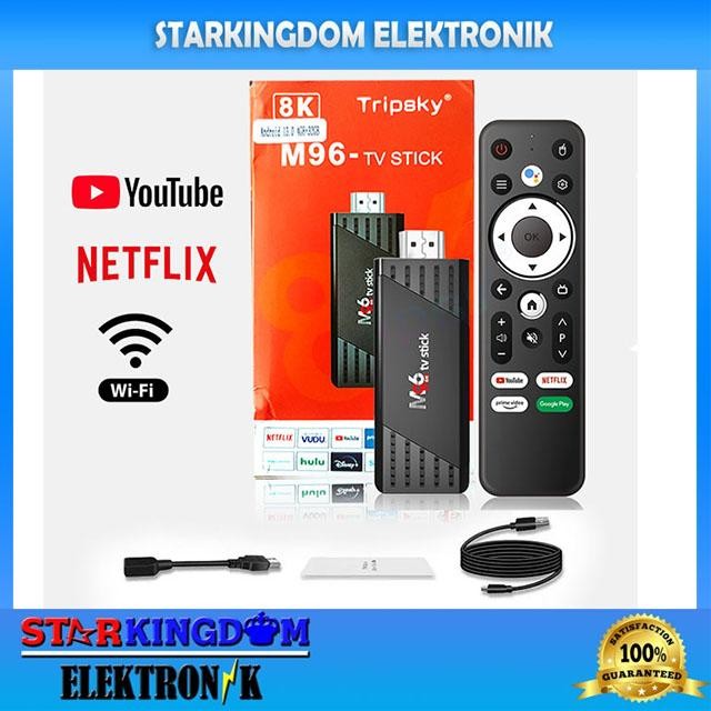 Eroc F1 Tv Stick Android Box Full HD HDMI Chromecast Bukan Mi Stick - M96 Voice 4/32