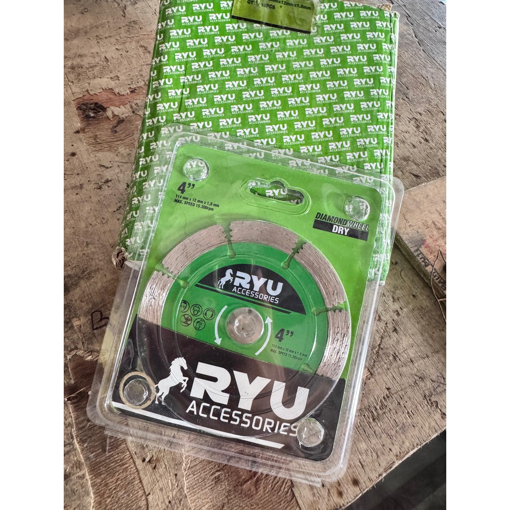 PISAU KERAMIK KERING RYU DIAMOND WHEEL / Mata pisau keramik / mata pisau granit 4"/