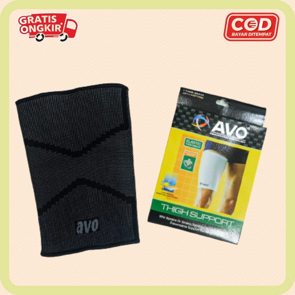 Deker Paha AVO Pelindung Cidera Olahraga Sepak Bola Futsal Voly Thigh Support