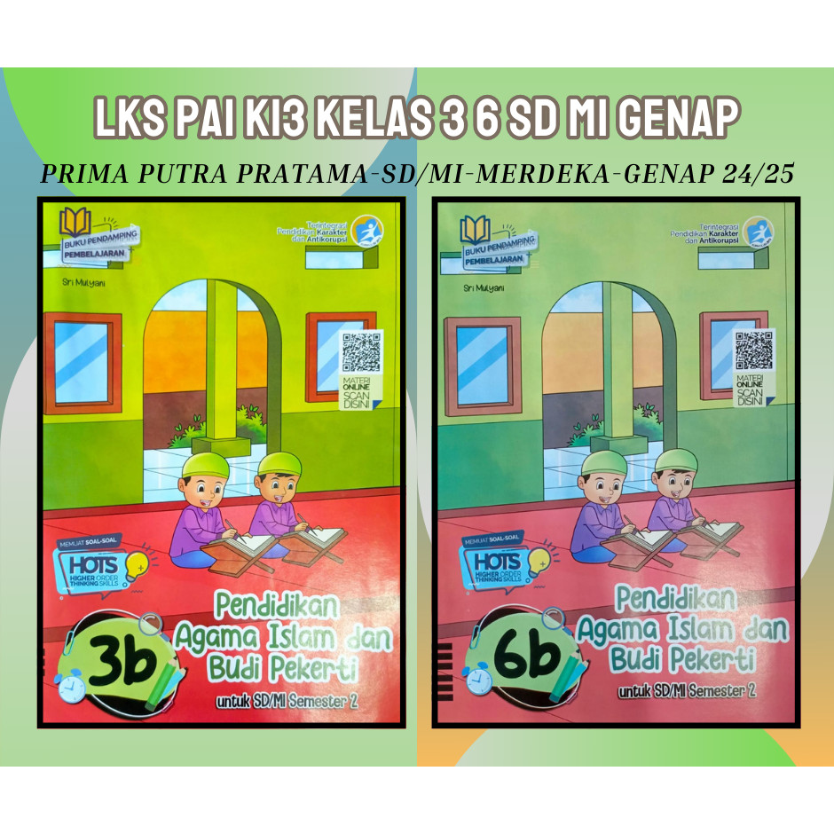 Buku LKS Pendidikan Agama Islam PAI Putra Nugraha SD MI Kelas 3 6 K13 Semester 2 Genap 2024 2025 Ori