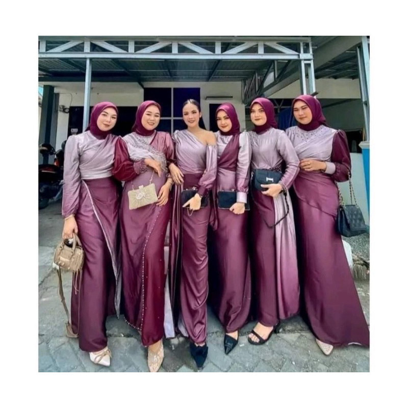 {PROMO PER 3 METER} KAIN SILK ARMANI GRADASI | KAIN SATIN GRADASI 2 WARNA | Harga Promo Per 3 Meter