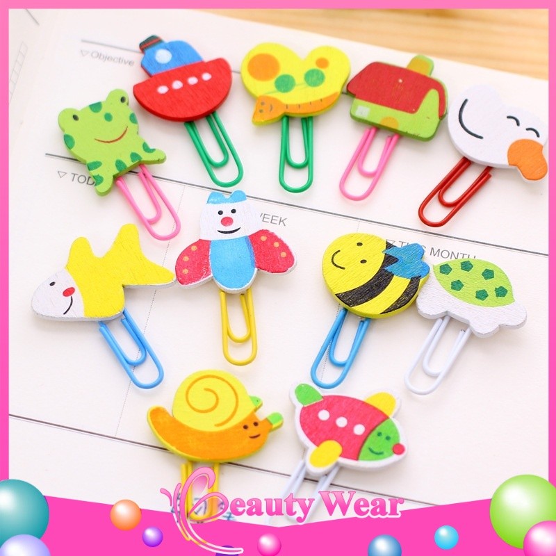 

Penjepit Klip Kertas Karakter Paper Clip Korean Push Pin Set 12pcs