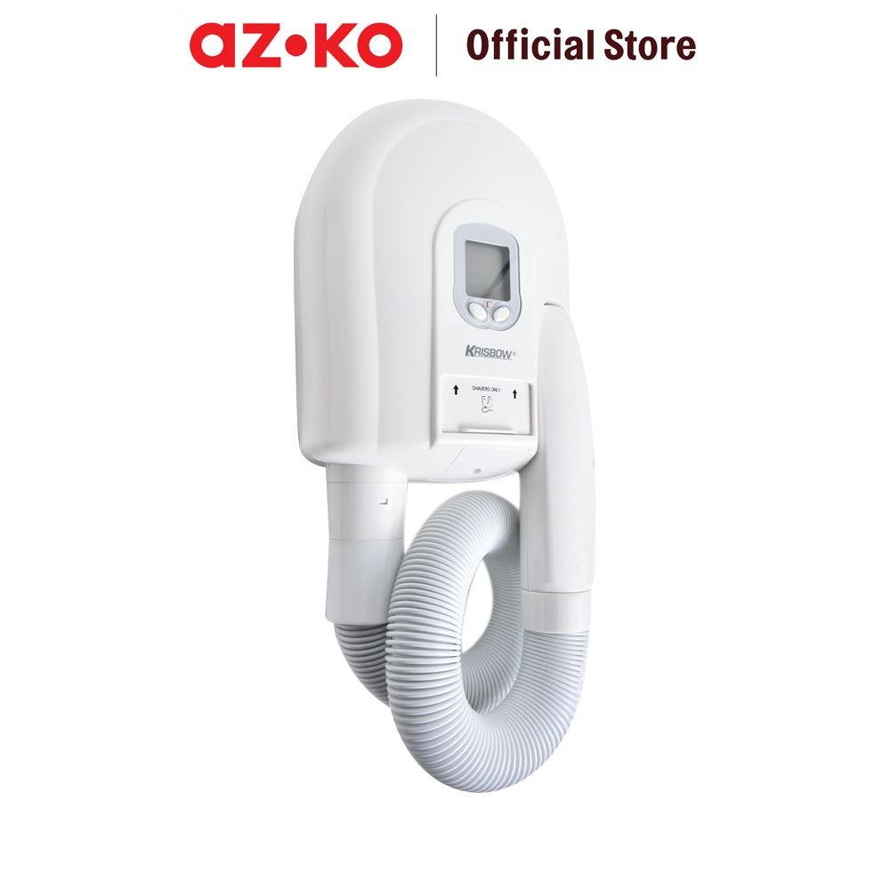 AZKO Krisbow Hair Dryer Gdc150-15 - Putih Hydreyer Blow Rambut Hairdryer Blow Dryer Pengering Rambut