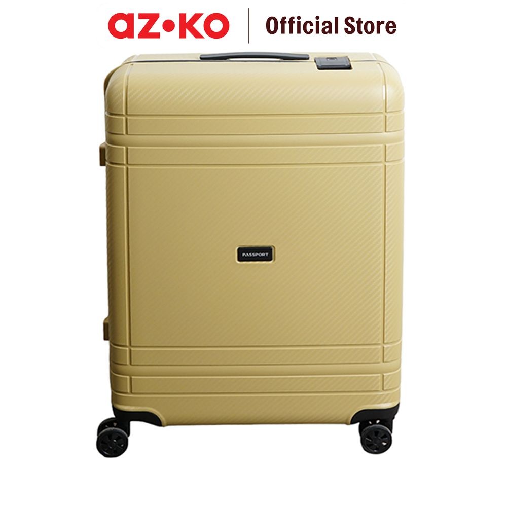 AZKO Passport Denzel Koper PP Tsa Lock Luggage Koper Bagasi Tas Jalan-Jalan Travel Bag Tas Roda