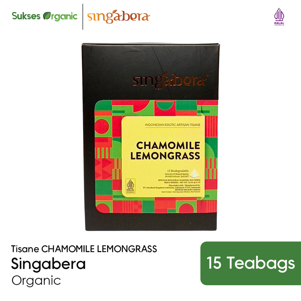 

Singabera Tisane CHAMOMILE LEMONGRASS 15 Teabags