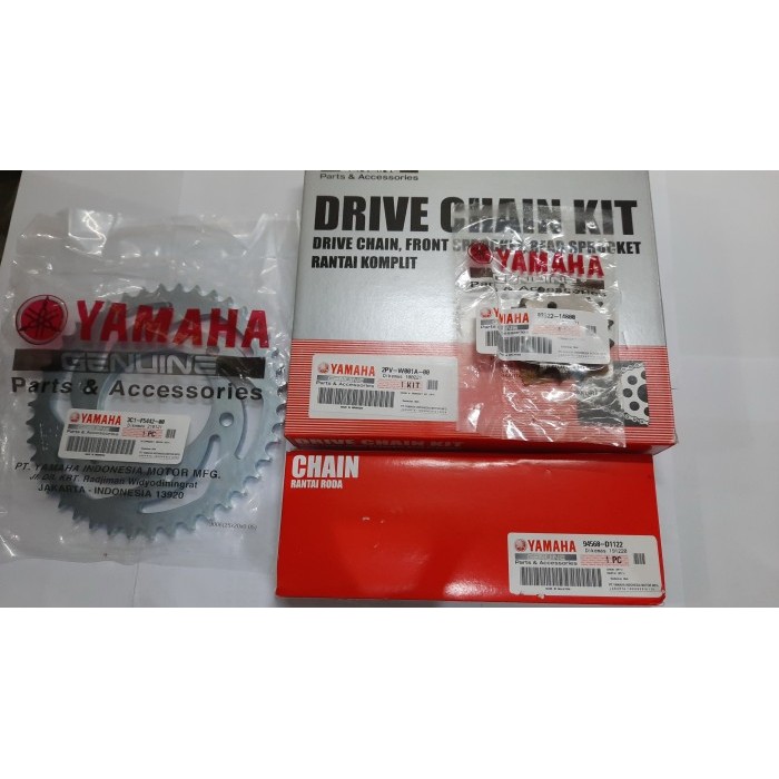 GEAR SET MX KING MX150 GIIR TARIK N RANTAI 2PV-W001A-00 ORIGINAL