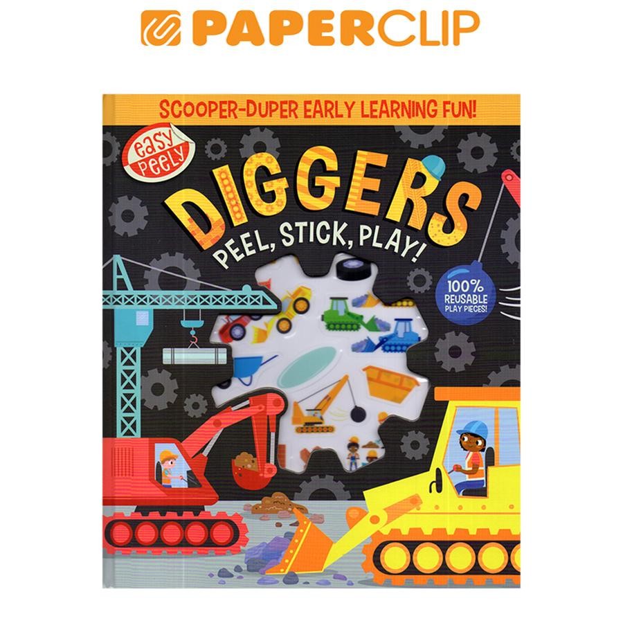 EASY PEELY : DIGGERS - PEEL STICK PLAY