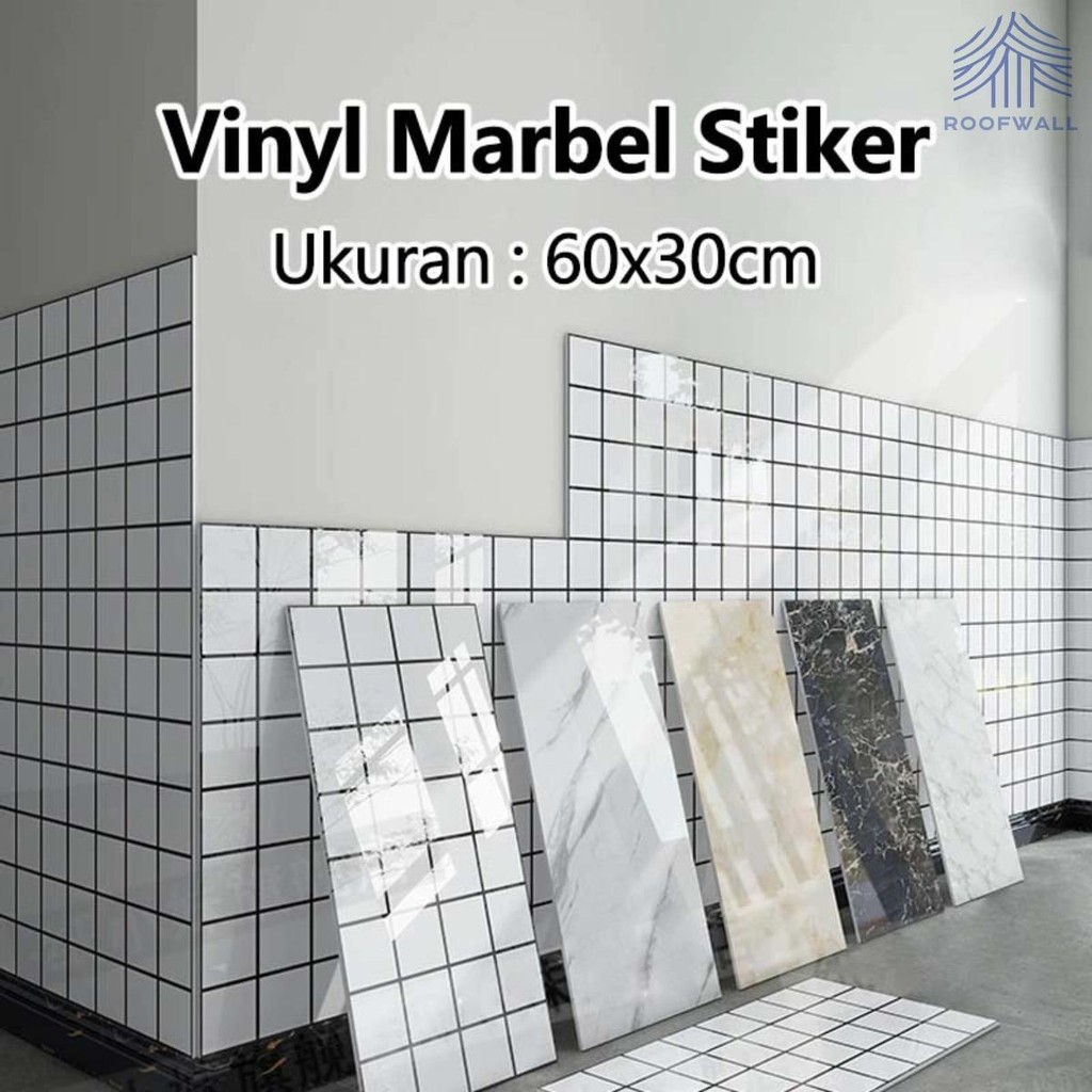 30x60cm Wallpaper Dinding Vinyl Marble Granit Stiker Lemari  Wallpaper Stiker Dinding Vinyl Marble/W