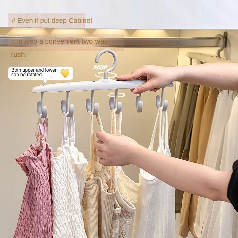 SHAPIRO Hanger Gantungan Rak Pakaian Dasi Topi Tas Ikat Pinggang 12 Hook Plastik Serbaguna