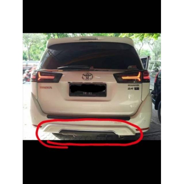 Rear skid plate innova reborn rear skite plate all new innova reborn bumper belakang pengaman