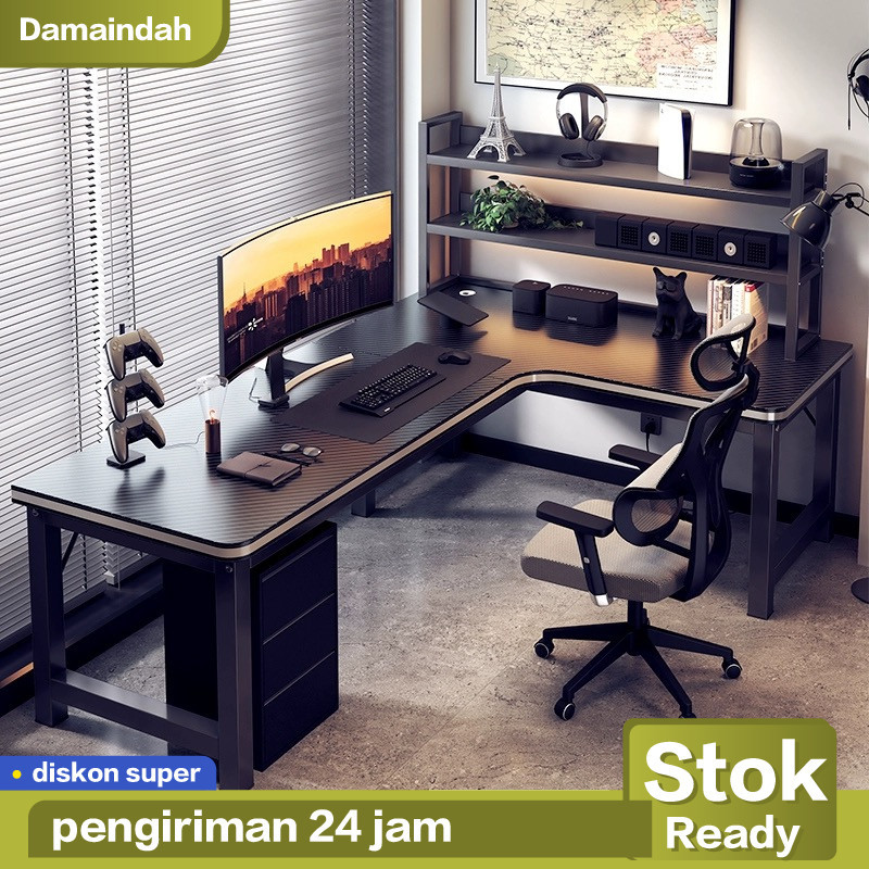 Damaindah Meja Gaming / Kamar Gaming / Meja komputer Gaming / Meja Gaming Full Set / Meja Gaming 120