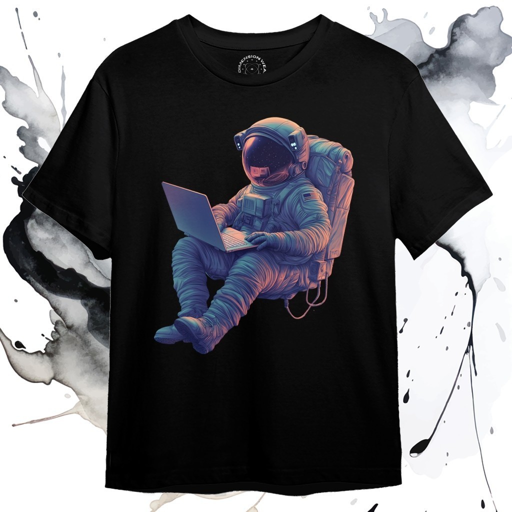 [Barang Ready &  COD][PROMO] Kaos Distro Original - Kaos Distro Premium Original 3D Astronaut Outer 
