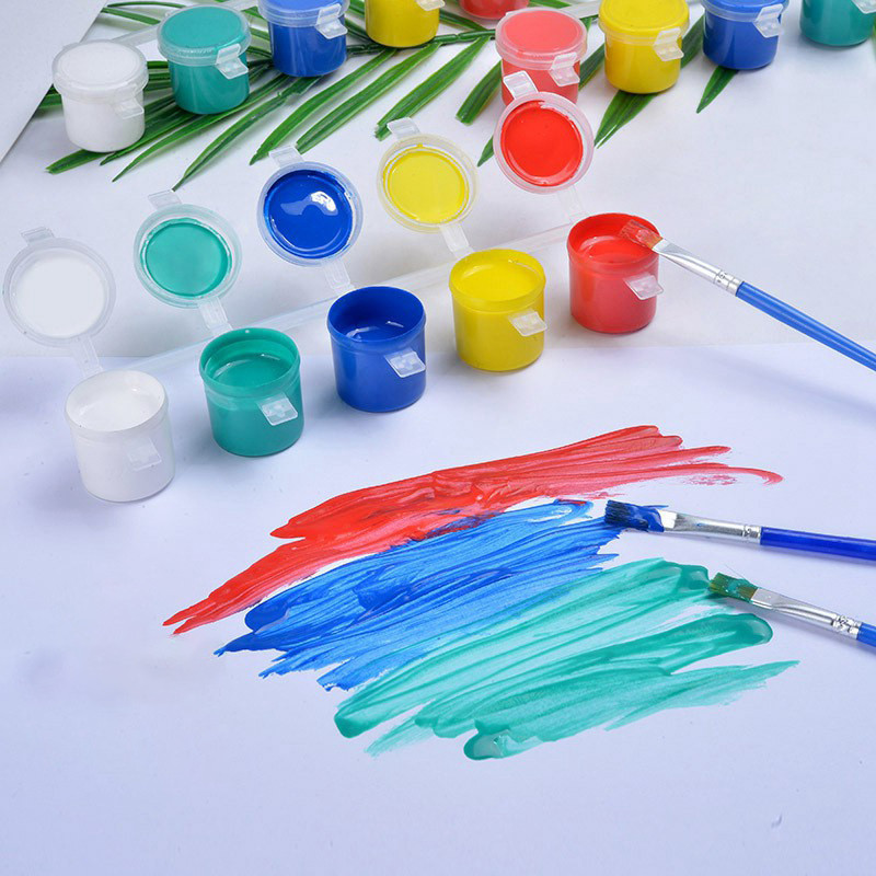 

Kuas Kecil Lancip Datar Art Brush Cat Minyak Akrilik Acrylic Colour Set 6 Warna Kuas Lukis Cat Air Paint Brush Nilon Ujung Pointed dan Flat /