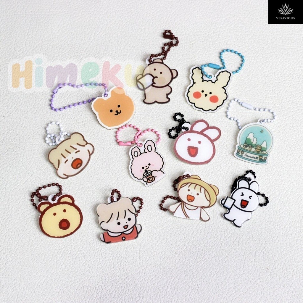 Himeku KEYCHAIN AKRILIK - Gantungan Kunci & Tas - Aksesoris Hiasan Tas