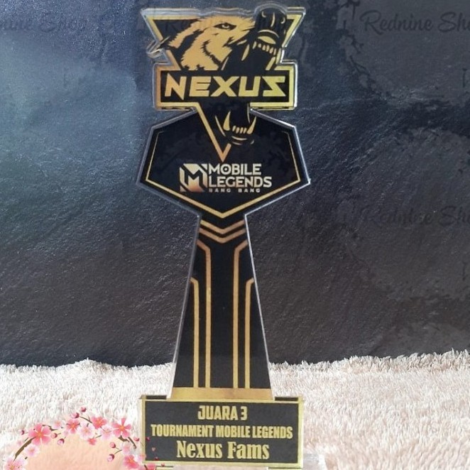 NIRMALA Plakat ESport / Thropy kejuaraan / Free Fire /Tebal 5mm Design Free - 15x10