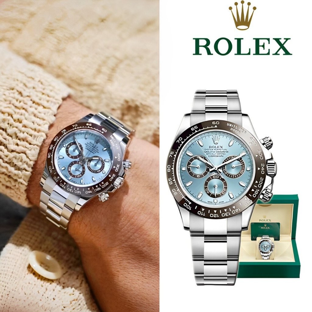 【Daytona】100% original Rolex Daytona watch Jam Tangan Rolex Pria m116506-0001 40mm Ready Stock Autom