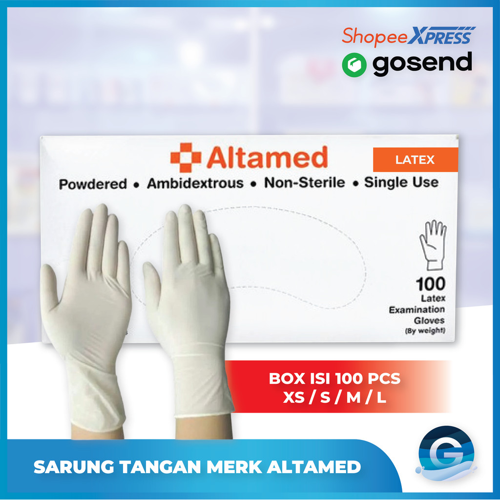 Sarung Tangan Latex Altamed / Sarung Tangan Karet Altamed