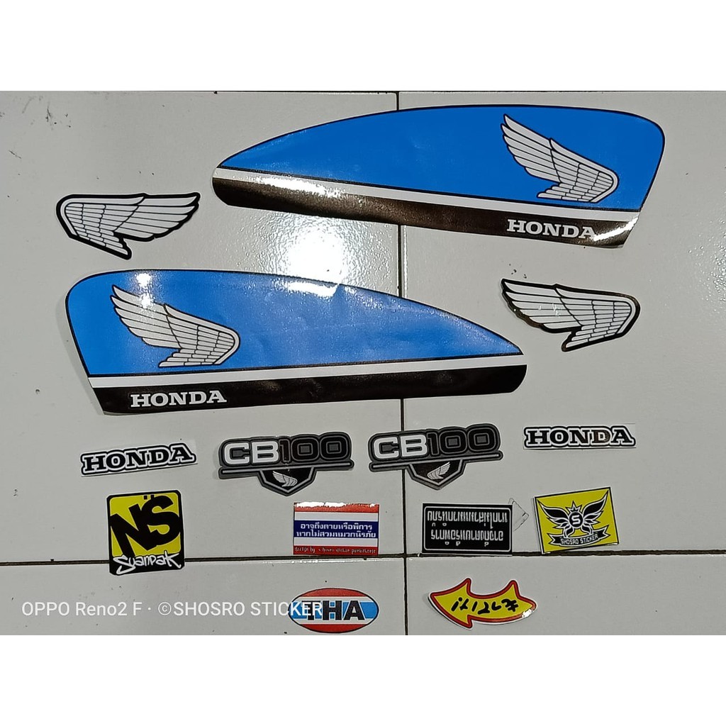 STRIPING CB JADUL HONDA CB100 DILAN BIRU HITAM VARIASI CB
