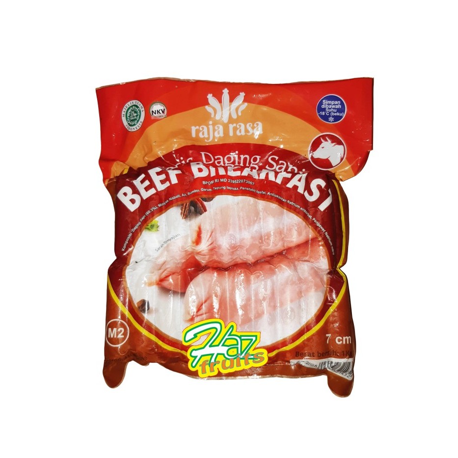 

Raja Rasa Beef Breakfast Sausage 7 cm / Sosis Sapi Raja Rasa Grade M2 - 1 KG