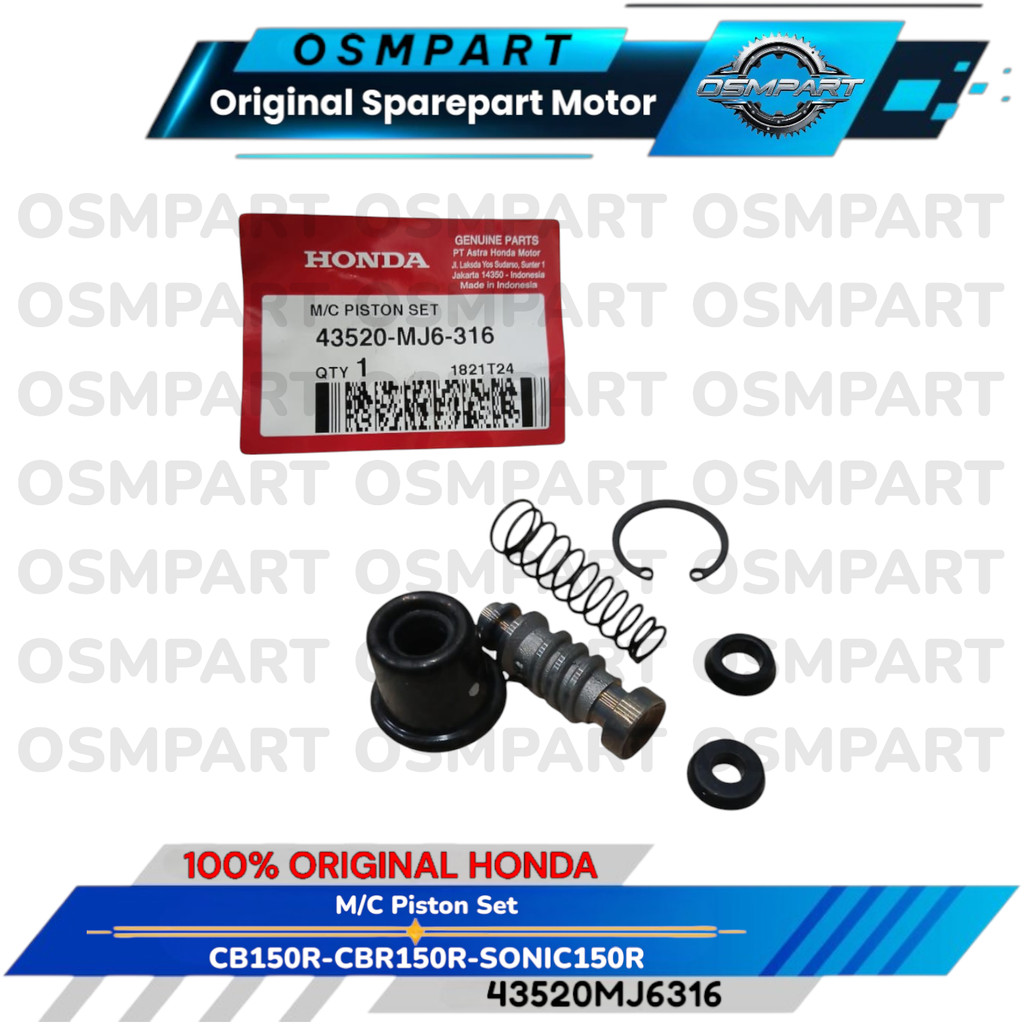 SEAL MASTER REM BELAKANG CB 150R STREETFIRE CBR 150R SONIC 150R HONDA 43520MJ6316 ORIGINAL