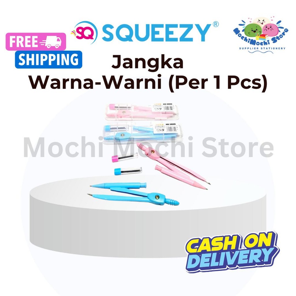 

PER 1 PCS Jangka Set Pensil Mekanik + isi | Jangka Besi Warna Plus Isi Jangka | Set Jangkar Anak | DCS-SQ-3008