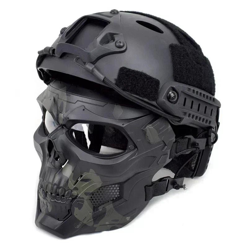 Christmas Gift 2022 Tactical Skull Mask CS Shooting Paintball Mask Tactical Game Helmet Cosplay Part