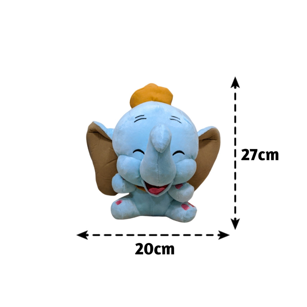DREAMTOYS96  Boneka Gajah Dumbo Disney Elephant Topi Smile L