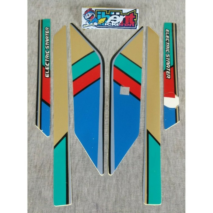 STRIPING STANDAR ORI HONDA ASTREA PRIMA BIRU TOSCA 1990 1991 POLET STIKER