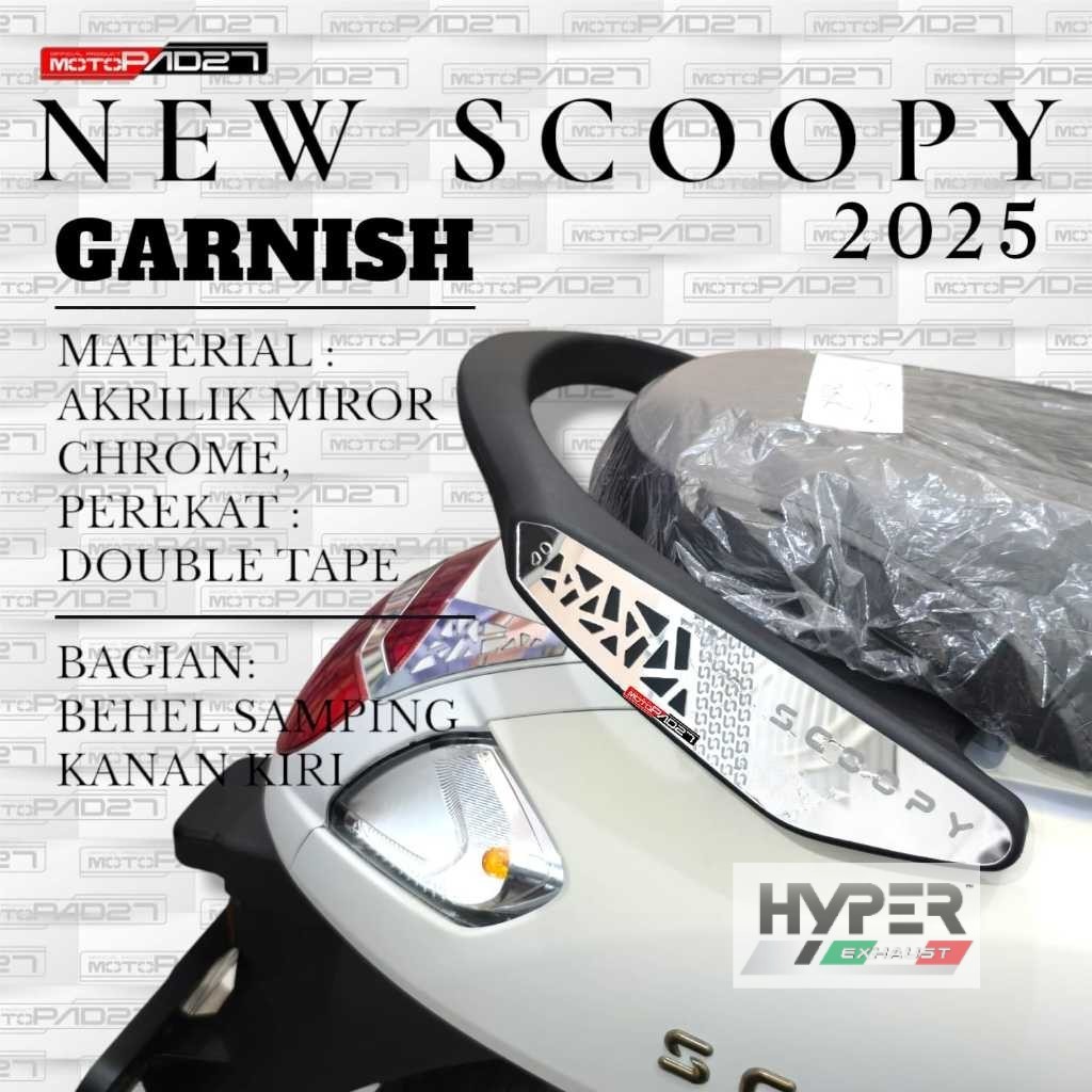 garnis variasi behel NEW SCOOPY 2025 MP27 sepasang