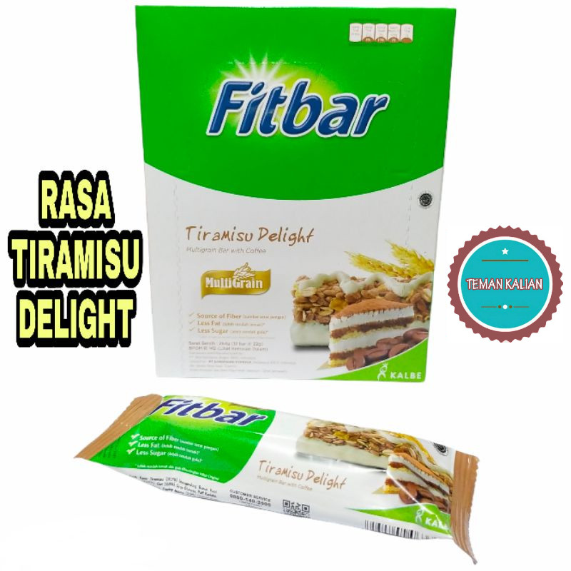 

FITBAR TIRAMISU MULTIGRAIN 20GR 1 BOX ISI 12 PCS