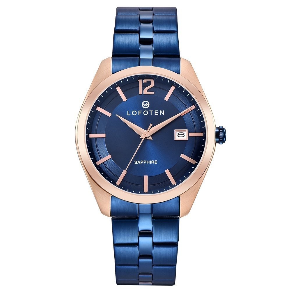 Original LOFOTEN Jam Tangan Couple F-8106M&L Stainless Steel