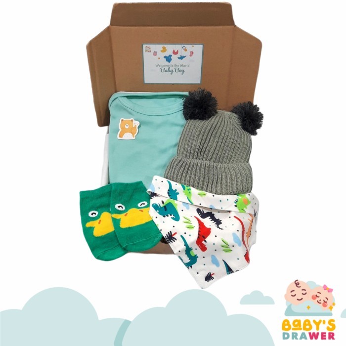 

[0k_market1] Hampers Newborn Hemat Kupluk Pompom Boy Girl / Gift Set Baby Kado Bayi - Tosca, Girl