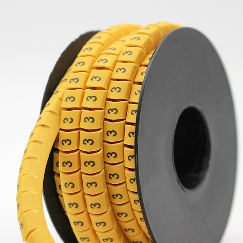 

10 Volume Cable Markers Letter Number 0 To 9 for Wire Diameter 1mm² 1.5mm² 2.5mm² 4mm² 6mm² Cable Wire Markers Cable Label Tube