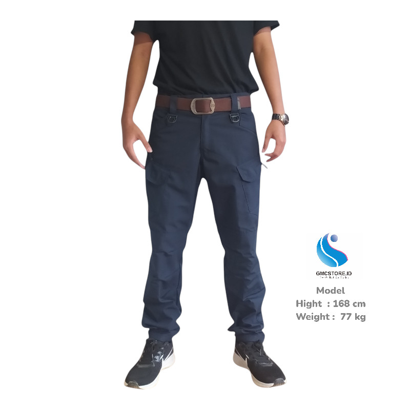 GMCSTORE.ID Celana Cargo Pria PDL Cargo Blek Howk PDL Navy Black / Celana Satpam /Celana Damkar