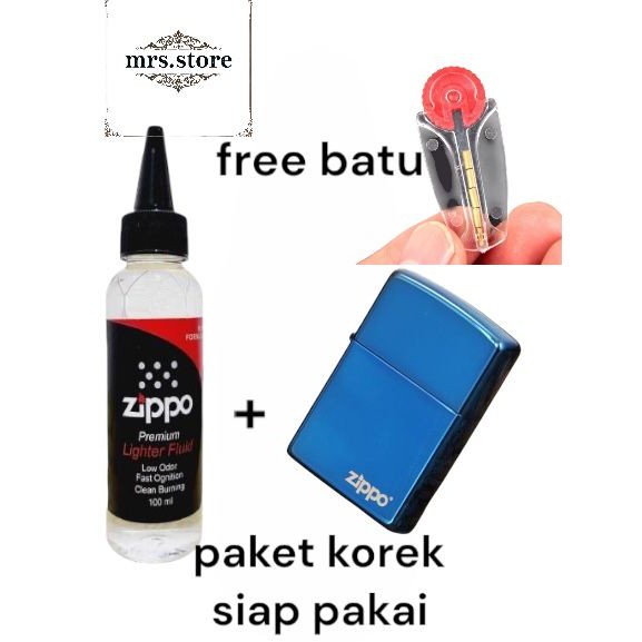 

Bisa cod - korek api zippo siap pakai / paket langsung nyala korek api zippo/ korek api unik