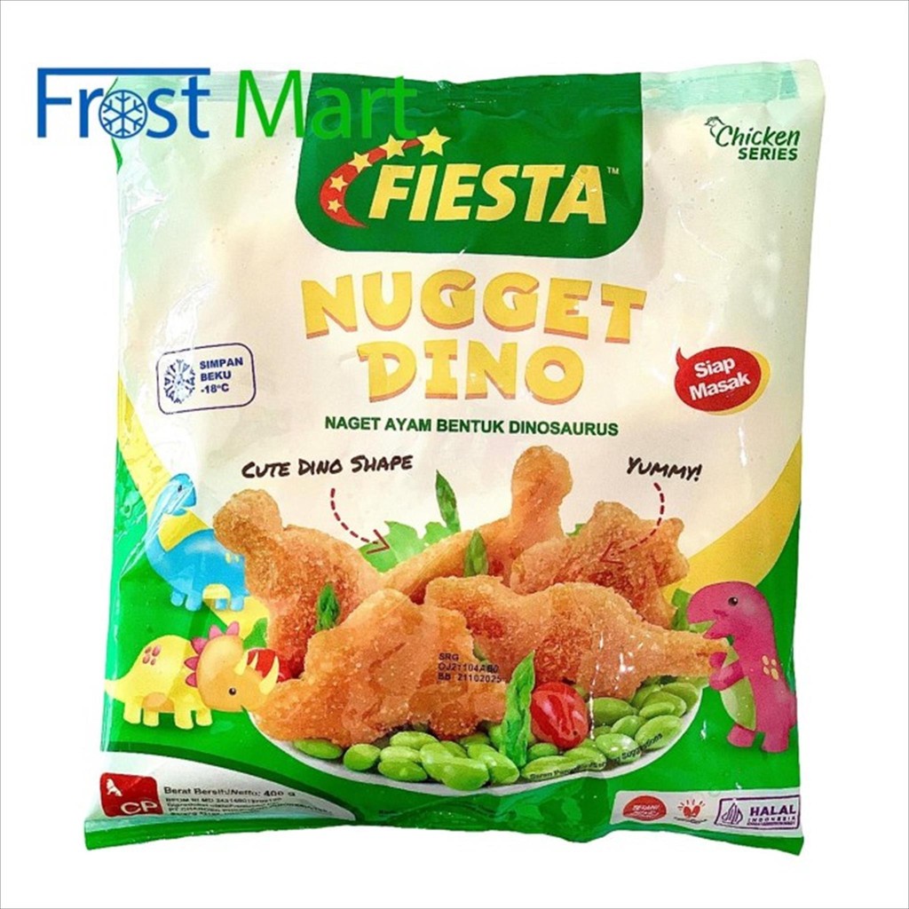 

Fiesta Nugget Dino 500Gr Naget Ayam Bentuk Dinosaurus