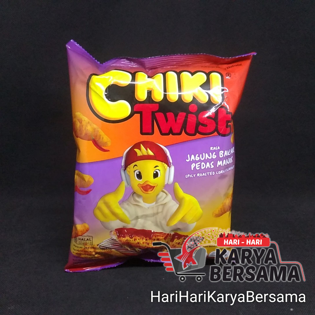 

MAKANAN RINGAN SNACK CHIKI TWIST RASA JAGUNG BAKAR PEDAS MANIS 65GR