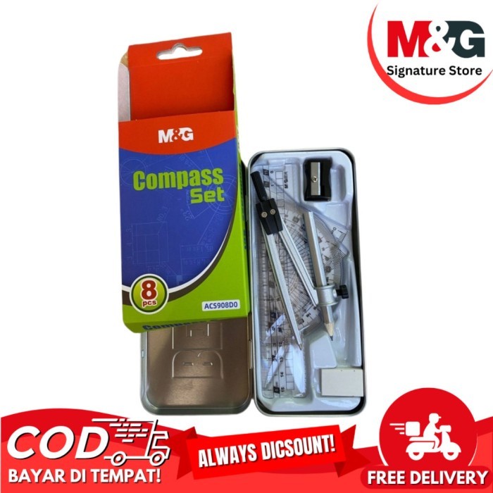 

Jangka M&G Set Dengan Ruler Compass Set Alumunium Case ACS908D0 - ACS908D0