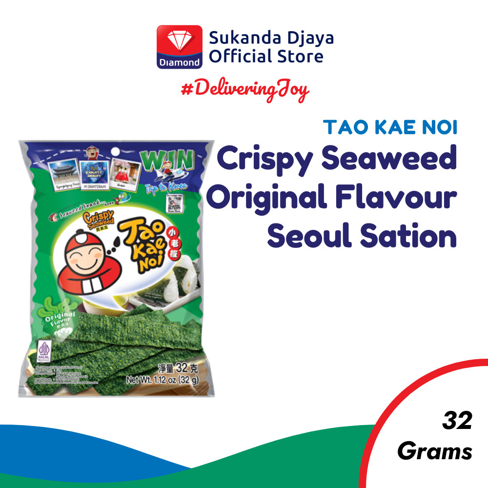 

[EDISI SEOUL SATION] Tao Kae Noi Crispy Seaweed Original Flavour 32 Gr