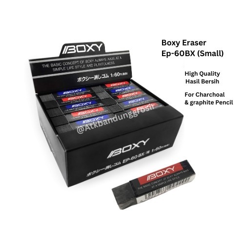 

Penghapus Boxy Eraser EP-60BX Small Stip Bersih Untuk Pensil Charcoal & Graphote - Satuan - Boxy Ep-60BX Small