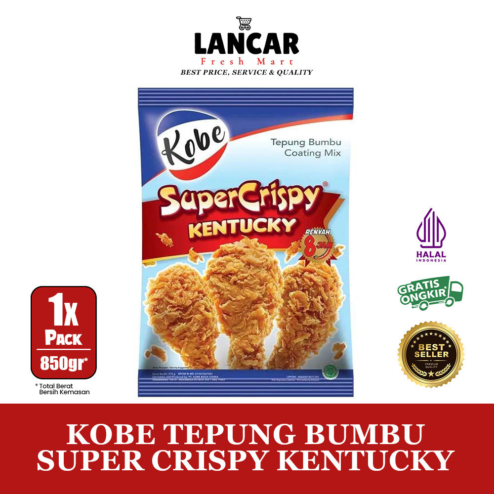 

KOBE TEPUNG SUPER CRISPY KENTUCKY 850GR