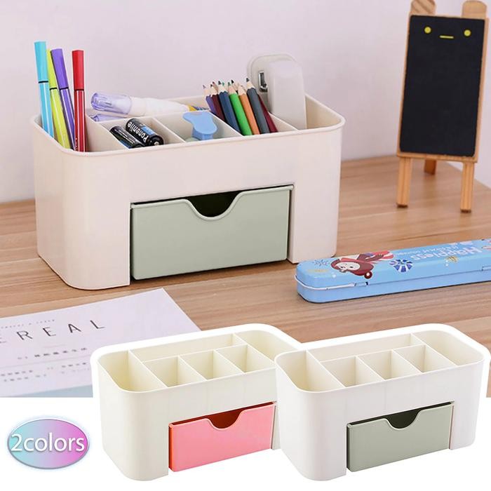 

AHHA Box Laci Tempat ATK Meja Kerja - Kotak Rak Penyimpanan Alat Serbaguna - Hijau