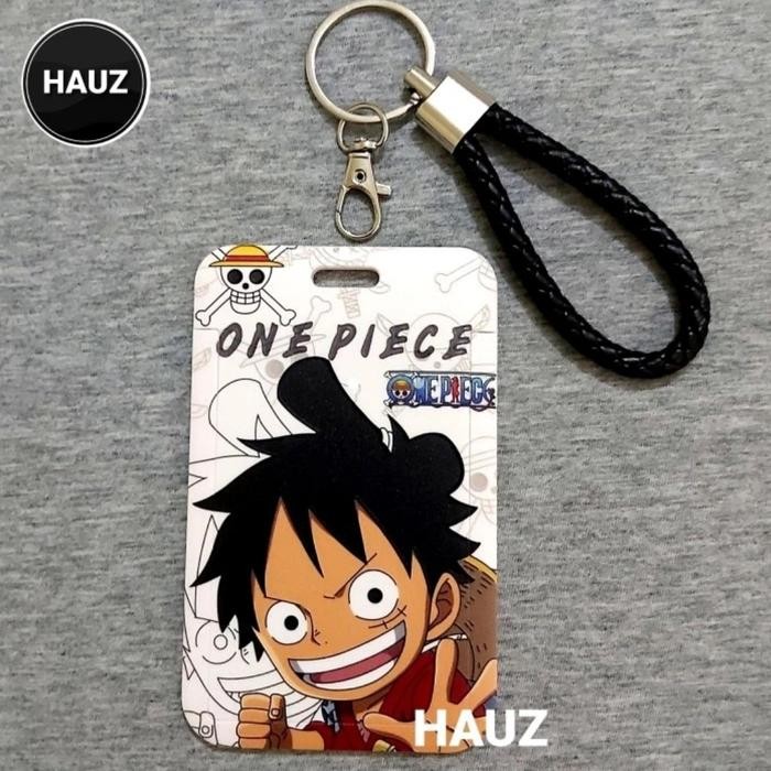 

READY Gantungan Kunci ID ATM Akses Card Holder Cover Kartu One Piece - A