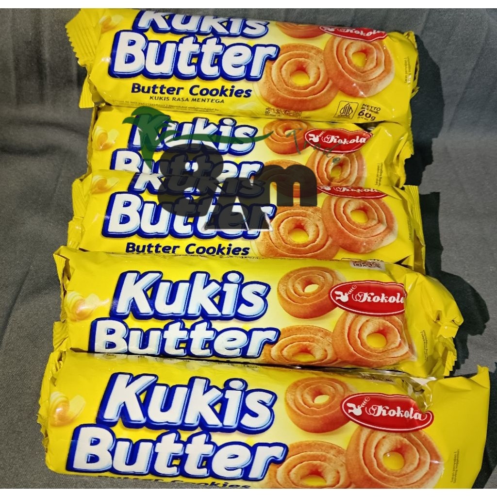 

(5 PCS )KOKOLA BISKUIT KUKIS 60GR RASA Butter - Enak Lezat -cemilan