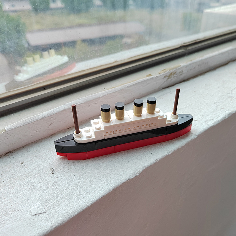 Titanic Cruise Ship Model Building MOC Blocks Bricks Boat Kit Construcrion Sets  ildren Assemble Toy