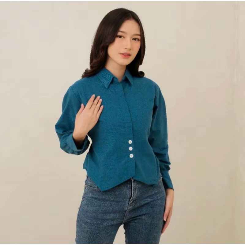 Sanju Blouse_ Kemeja Korean Style.