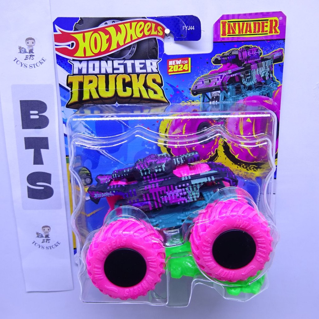 Hot Wheels Monster Trucks Invader Pink