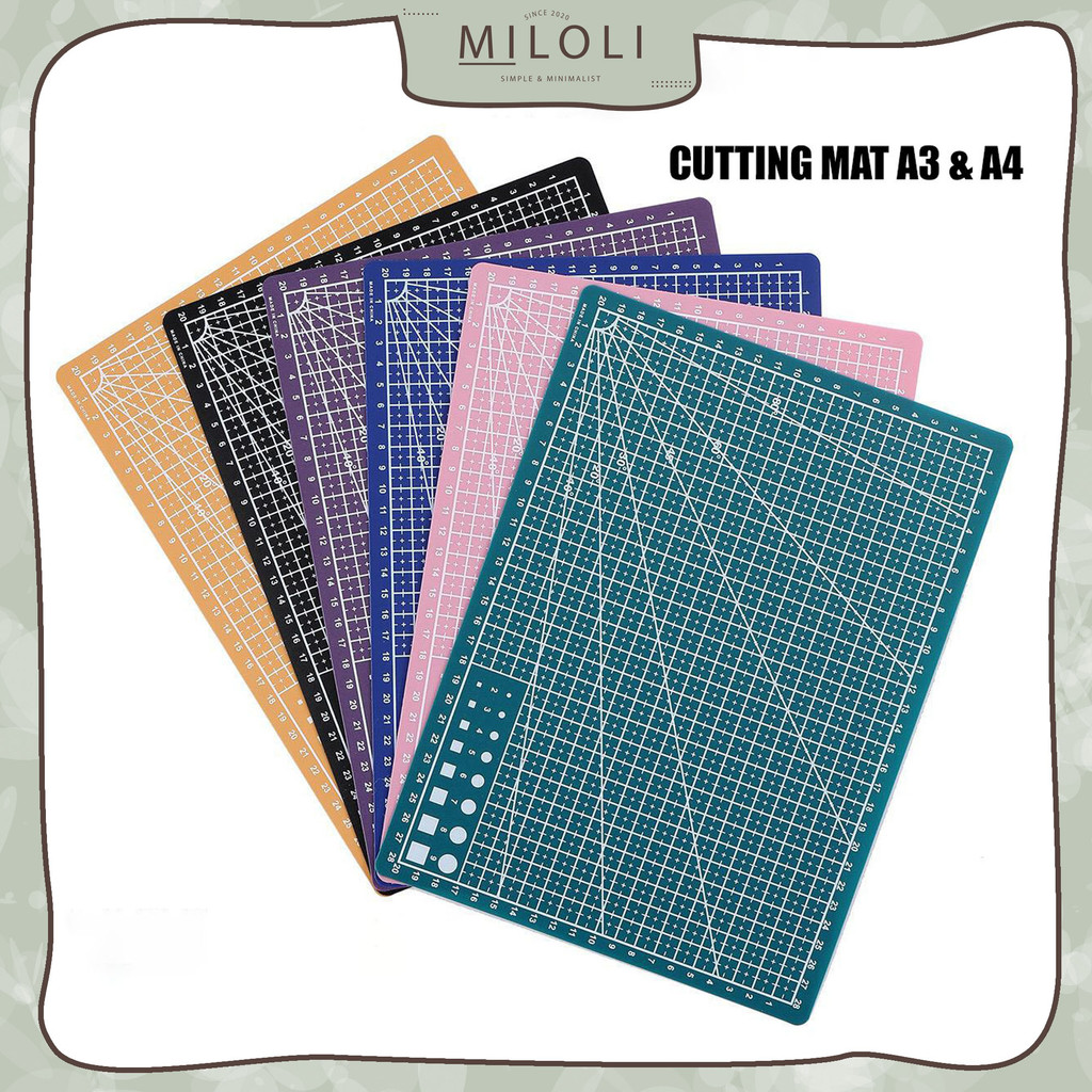 

[MILOLI] Durable A3/A4 MULTIFUNGSI CUTTING MAT DIY Art Paper Papan Kertas Alas Potong Kertas Hvs Bahan Pvc Serbaguna - F0345