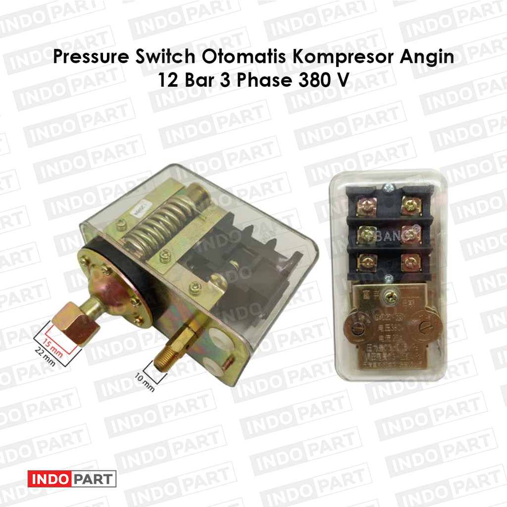 Pressure Switch Kompresor Angin 12 Bar 380V 3 Phase GYD20 Saklar Otomatis Kompresor 20A | Pengaman T